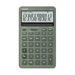 Casio JW-200DQ Stylish and Colourful 12-Digit Compact Desktop Tax Calculator, Misty Green