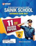 Arihant AISSEE Sainik School Class 6 Entrance Exam 2027 | 11 Solved Papers (2026- 2016)