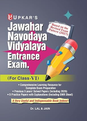 Jawahar Navodaya Vidyalaya Entrance Exam Book for Class 6 | Novodaya Vidyalaya Admission TestJawahar Navodaya Vidyalaya Entrance Exam Book for Class 6 | Novodaya Vidyalaya Admission Test