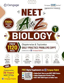 Cengage NEET A to Z Biology: Part 1 with Chaptewise Topicwise NEET DPPs