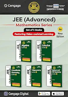 Cengage Mathematics Combo for JEE Advanced: Algebra + Calculus + Coordinate Geometry + Trigonometry + Vectors & 3D Geometry Set of 5 Books with Chapterwise Concept Videos & Online Assessments