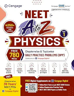 Cengage NEET A to Z Physics: Part 1 with Chaptewise Topicwise NEET DPPs