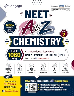 Cengage NEET A to Z Chemistry Part 2 with Chapterwise Topicwise DPP