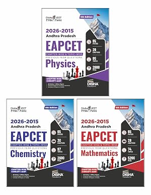 Disha 2026 - 2015 Andhra EAPCET Chapter-wise & Topic-wise Physics, Chemistry & Mathematics Previous Year Solved Papers with Concept Maps 5th Edition| 7000+ PYQs PCM Question Bank for 2026 Exams