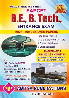 AP & TG EAPCET 2027 | B.E., B.Tech Entrance Exam | 2026-2012 Solved Papers | Revised & Enlarged Edition (English Medium)