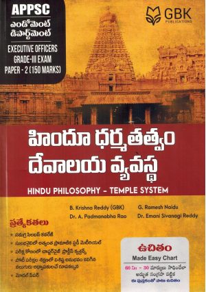 APPSC Endowment Department Grade III Paper – II Hindu Philosophy – Temple System | TELUGU MEDIUM