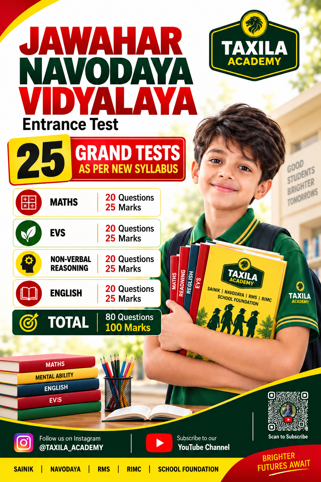 TAXILA ACADEMY - JAWAHAR NAVODAYA VIDYALAYA FOR 6TH CLASS (ENTRANCE TEST)