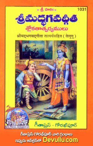 Bhagavad gita telugu gita press set of10 Books code 1031