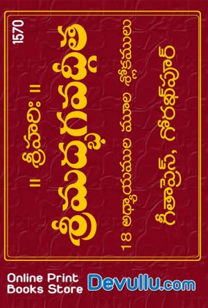 Bhagavad gita telugu slokas gita press (Set of 6 Telugu Books) Matchbox Size