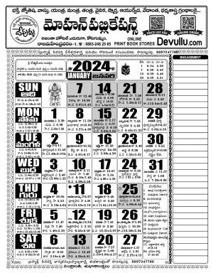 Telugu Calendar 2024
